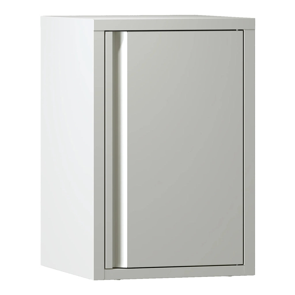 Mobiletto portaoggetti da parete in acciaio bianco 50 x 33 x 35 cm 03_0008887