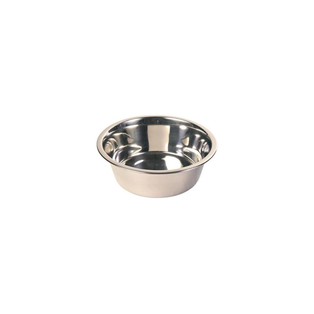 Trade Shop - Ciotola 22cm Contenitore Mangiatoia Per Cani Cane Gatto Animali Domestici In Alluminio Cibo Acqua -