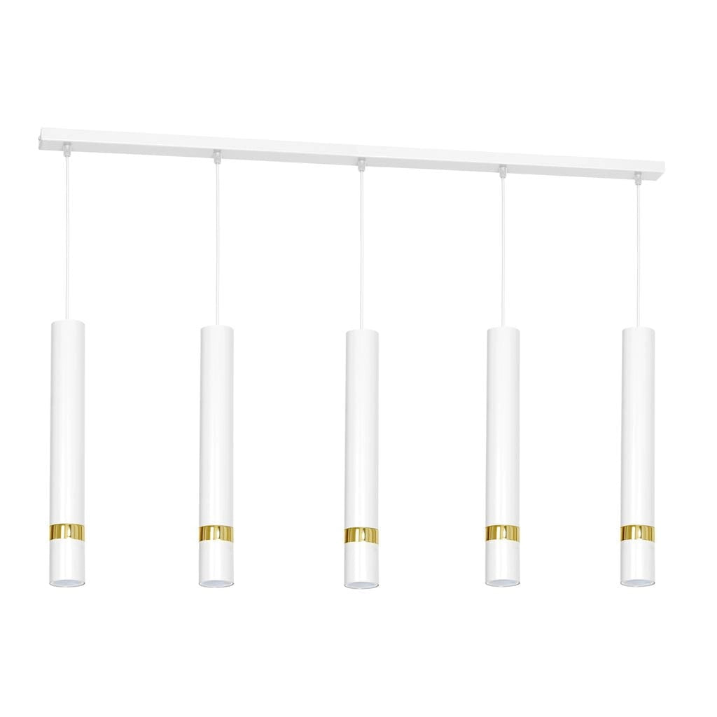 Lampadario sospeso 5xGU10 35W bianco/oro Joker Milagro
