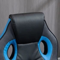 Sedia da Gaming Poltrona da Ufficio Girevole con Rotelle in Similpelle