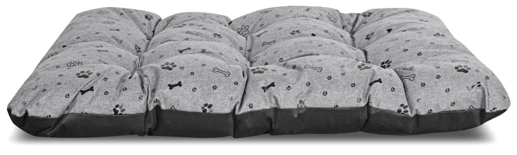 AIO FACTORY 100x70 cm PRESTIGE Letto per cani impermeabile Ossa nere