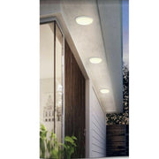 Trade Shop - Plafoniera A Soffitto Da Giardino A Led 24w Luce Fredda Calda Naturale Ip65 Es52 - -bianco Naturale      -