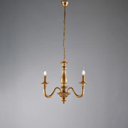 Lampadario in legno oro antico 48x41 cm