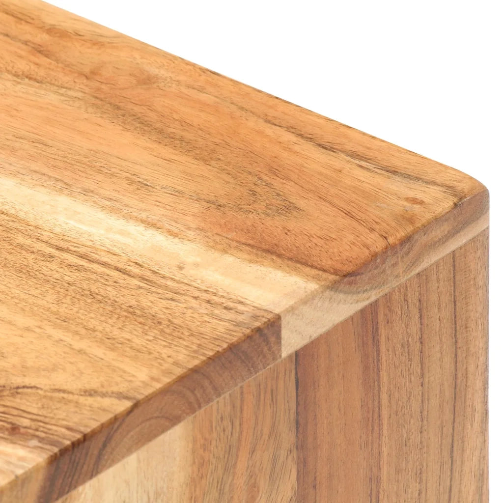 Comodino 40x30x50 cm in Legno Massello di Acacia cod mxl 30178
