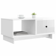 Tavolino da salotto | Tavolino da caff¨¨ | Tavolino da Soggiorno Bianco Lucido 90 x 50 x 40 cm