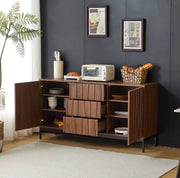 Credenza 150 cm con 2 ripiani regolabili; MDF e pannello truciolare