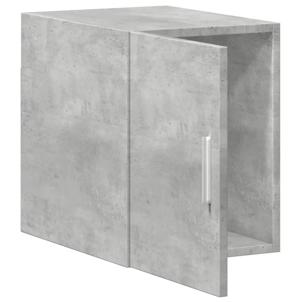 Armadietto a Muro | Mobile a Parete Grigio Cemento 30x42,5x40 cm Legno Multistrato