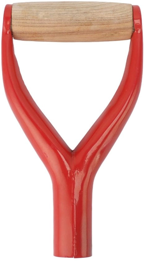 Manico da scopa a Y con manico di quercia - Manubrio di sostituzione in acciaio - Tuo - 23 cm di lunghezza - 12 cm di larghezza