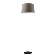 VIVIEN Piantana Nera con Paralume Conico Tortora E27 IP20 48cm - Lampada da Terra in Metallo Verniciato - Rossi Group