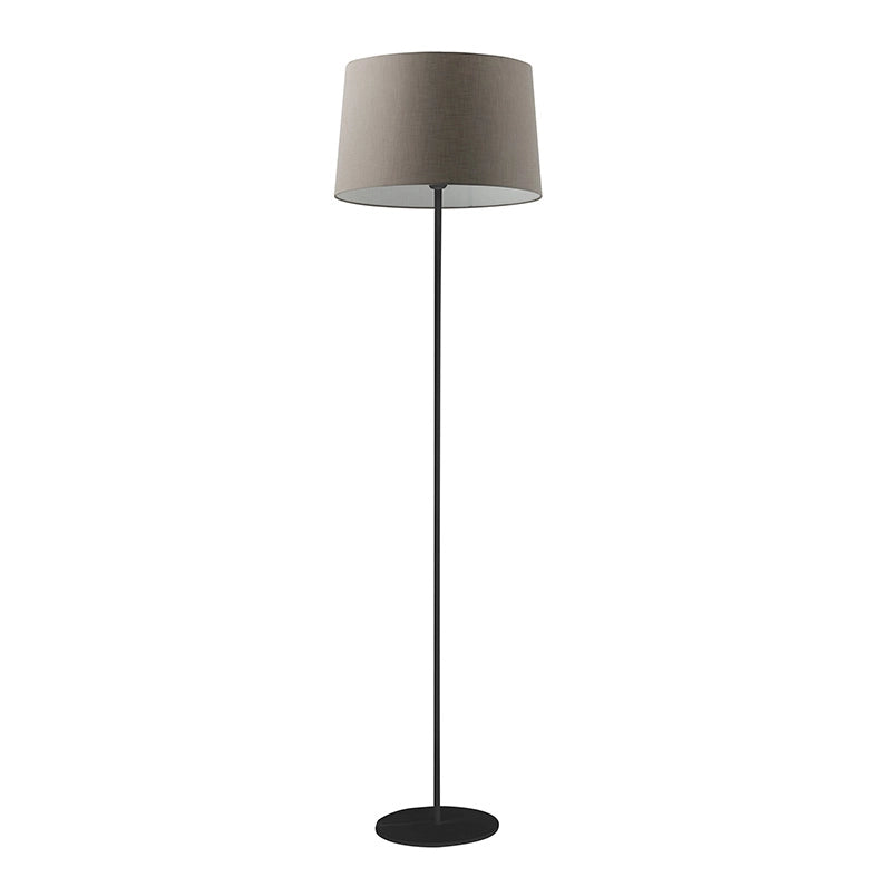 VIVIEN Piantana Nera con Paralume Conico Tortora E27 IP20 48cm - Lampada da Terra in Metallo Verniciato - Rossi Group