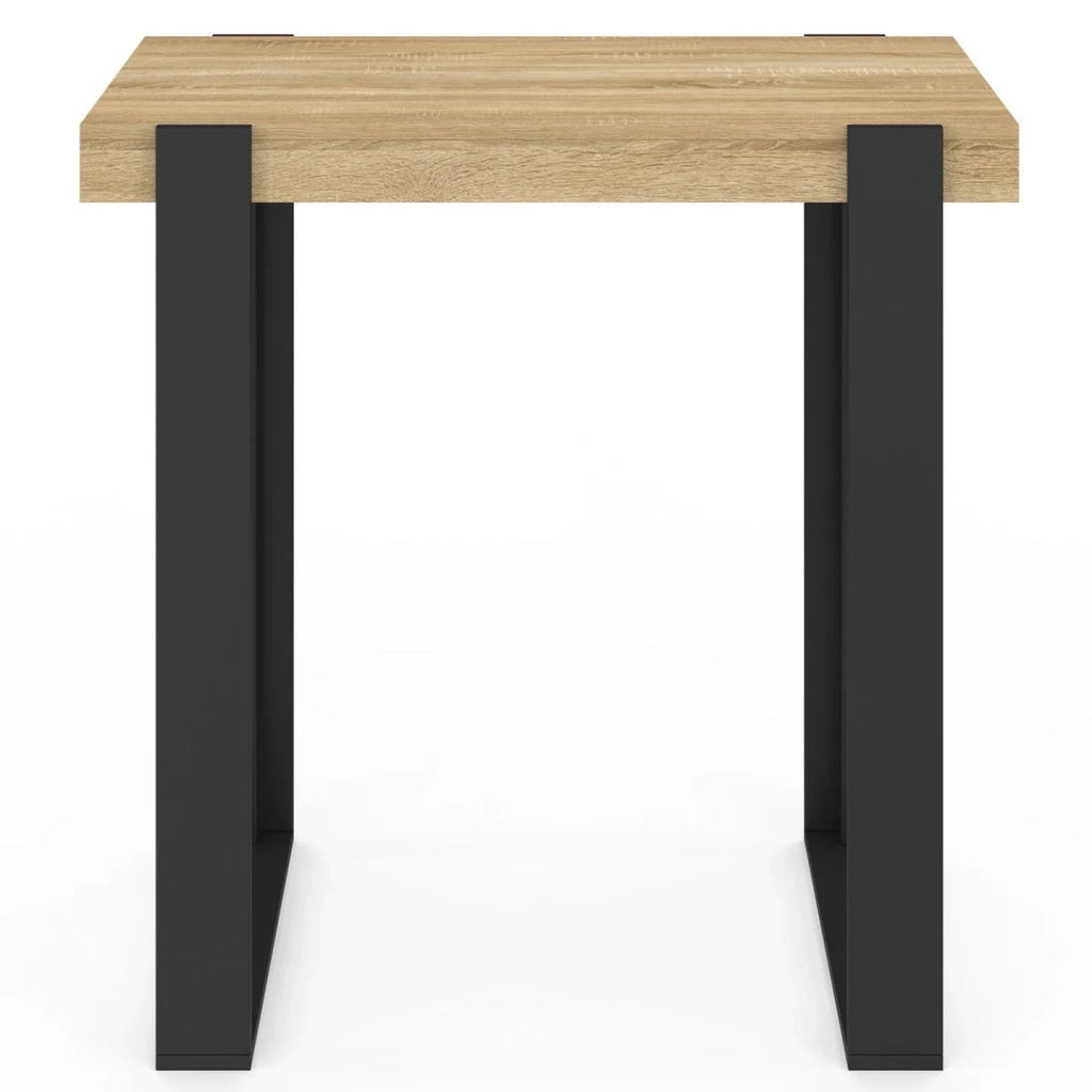 IDMarket - Tavolo da bar PHOENIX in legno e nero 90 cm