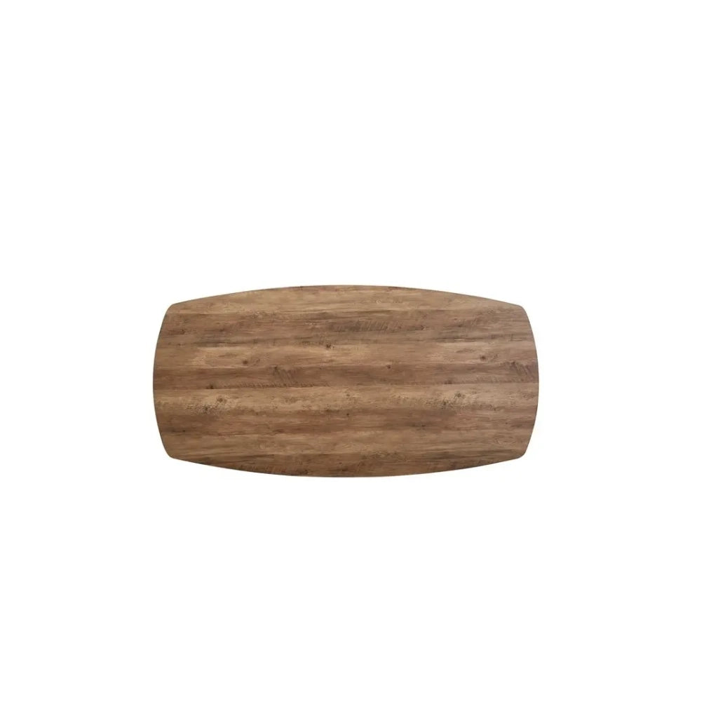 Tavolo da pranzo ovale per 10 persone collezione TUNIS. Piedi design in metallo.
