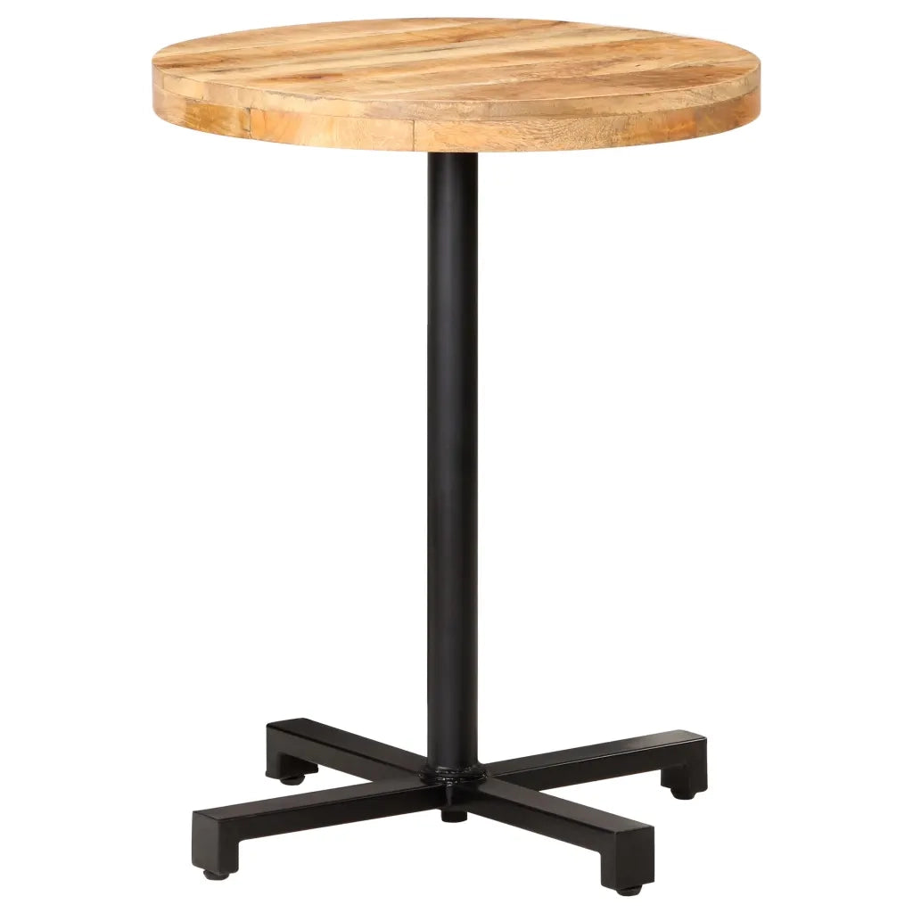Tavolino da Bistrot Rotondo Ã˜60x75 cm in Legno di Mango Grezzo cod mxl 58855
