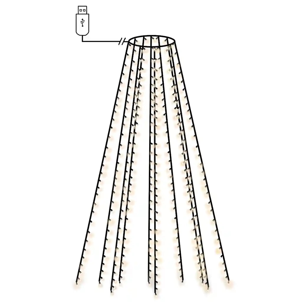 Luci per Albero di Natale con 150 LED 150 cm CFW1482904