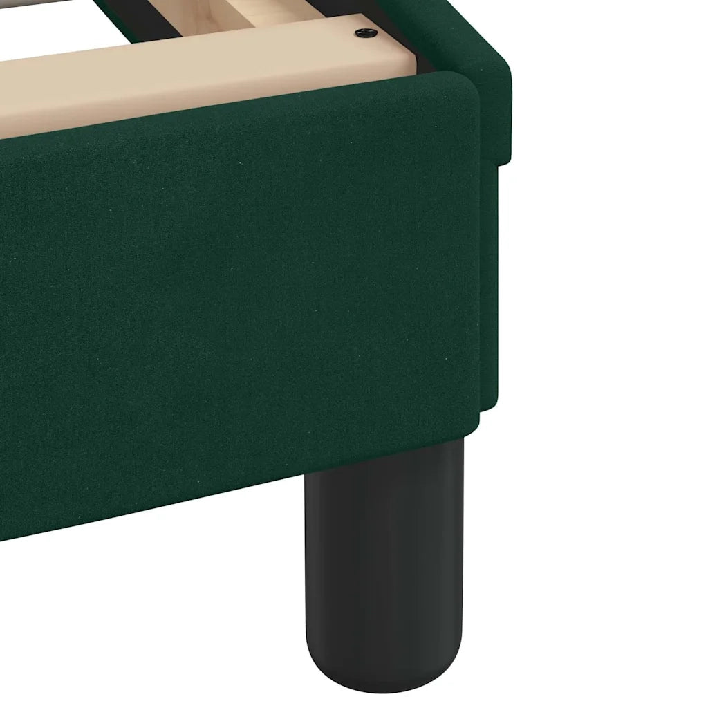 Giroletto senza Materasso Hanko Verde Scuro 180x200 cm in Velluto 3207864