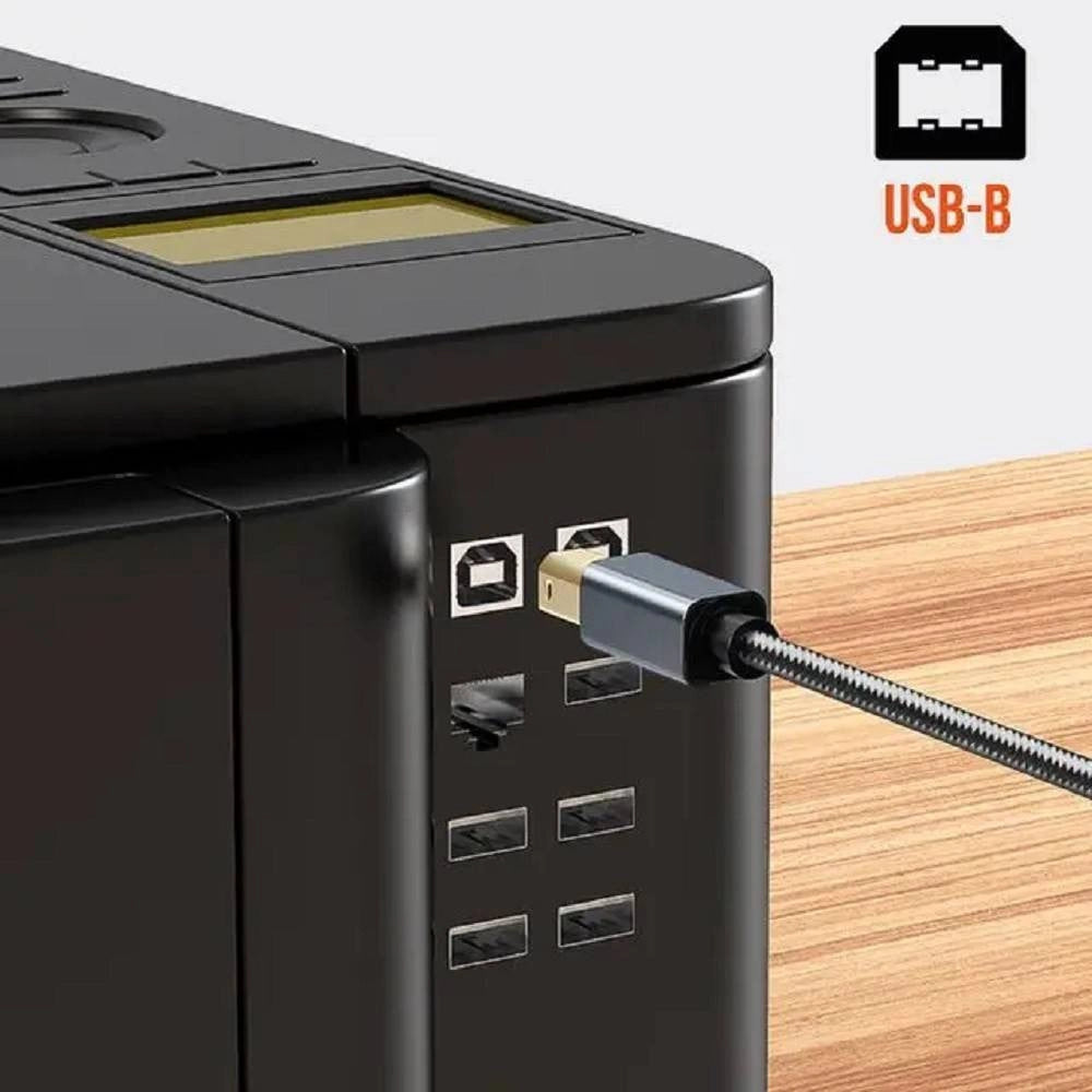 Trade Shop - Cavo Da Lightning A Usb Type-b Per Stampante Pianoforte Elettronico 1.5mt Ip8820 -