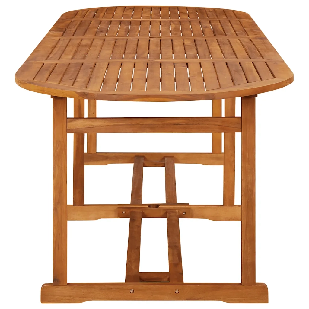 Set da Pranzo da Giardino 11 pz 280x90x75 cm Massello di Acacia 3086980