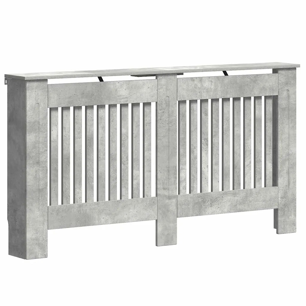 Copertura per radiatori Grigio cemento 152 x 19 x 81,5 cm 884083