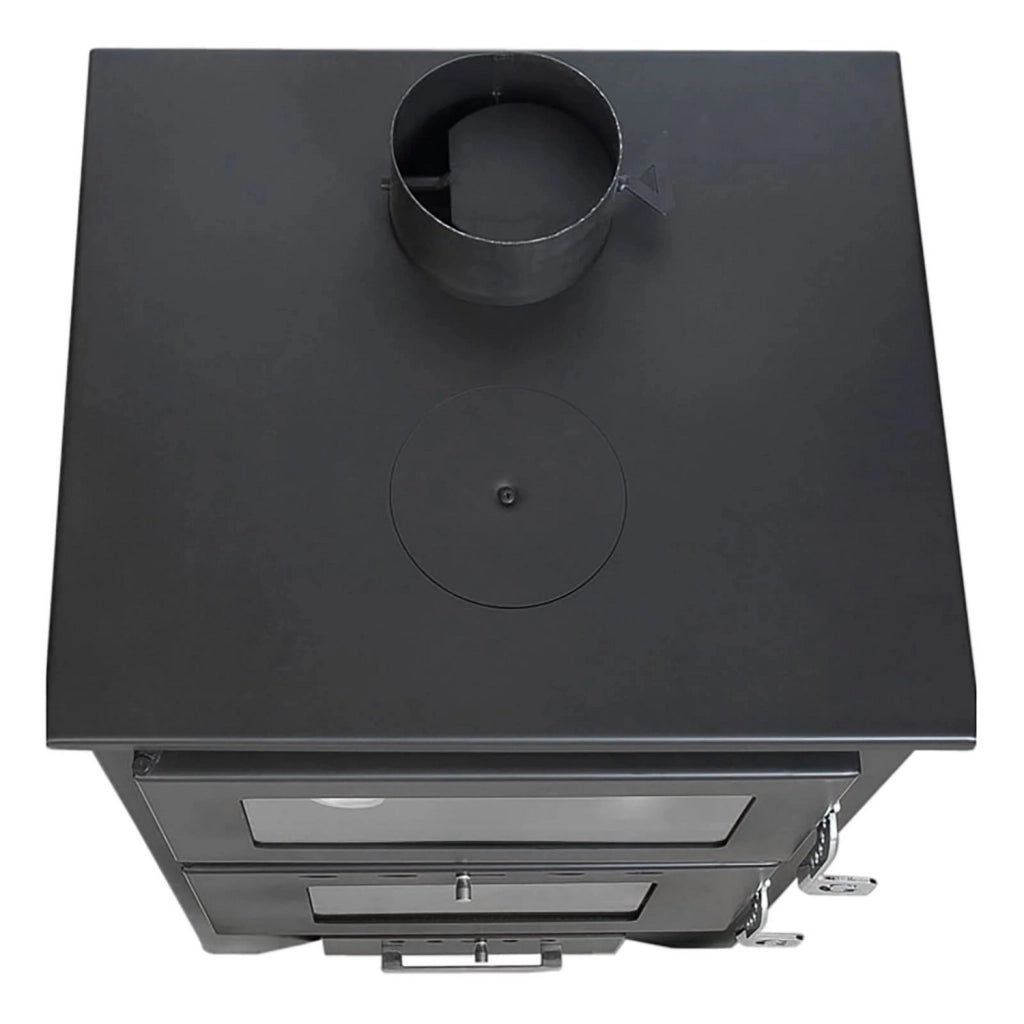 Stufa A Legna Con Forno Silvia Nera 14 6 Kw L50 5xp58 5xh90 5