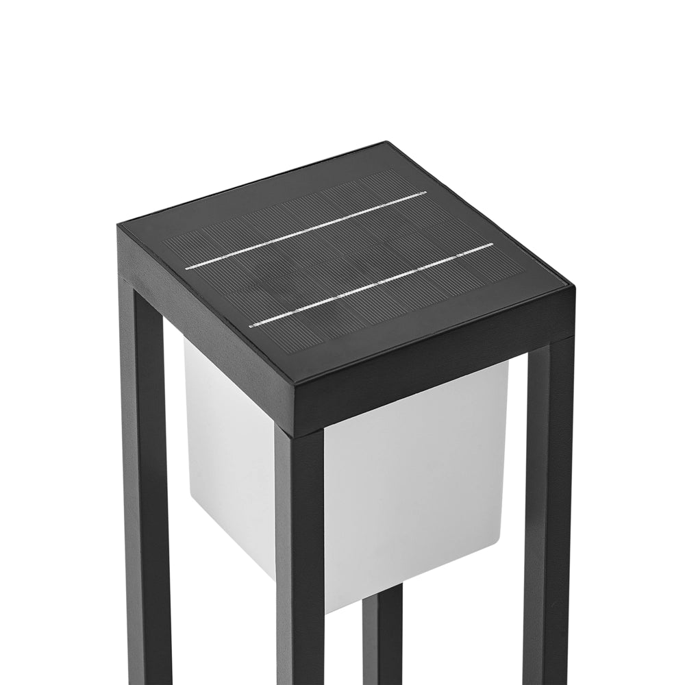Lampada dissuasore da giardino a LED per vialetti da 60 cm in alluminio nero stile moderno