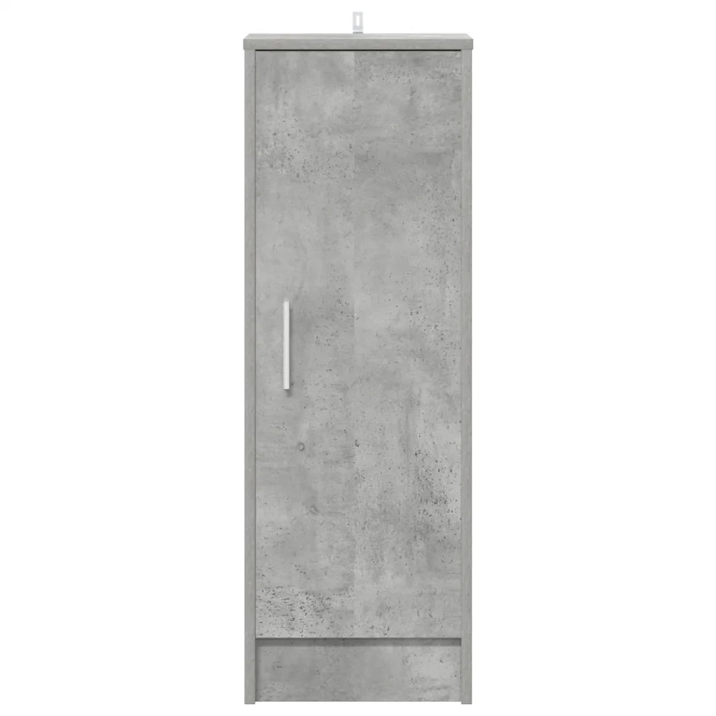 Scarpiera Grigio Cemento 32x35x92 cm in Truciolato 808976