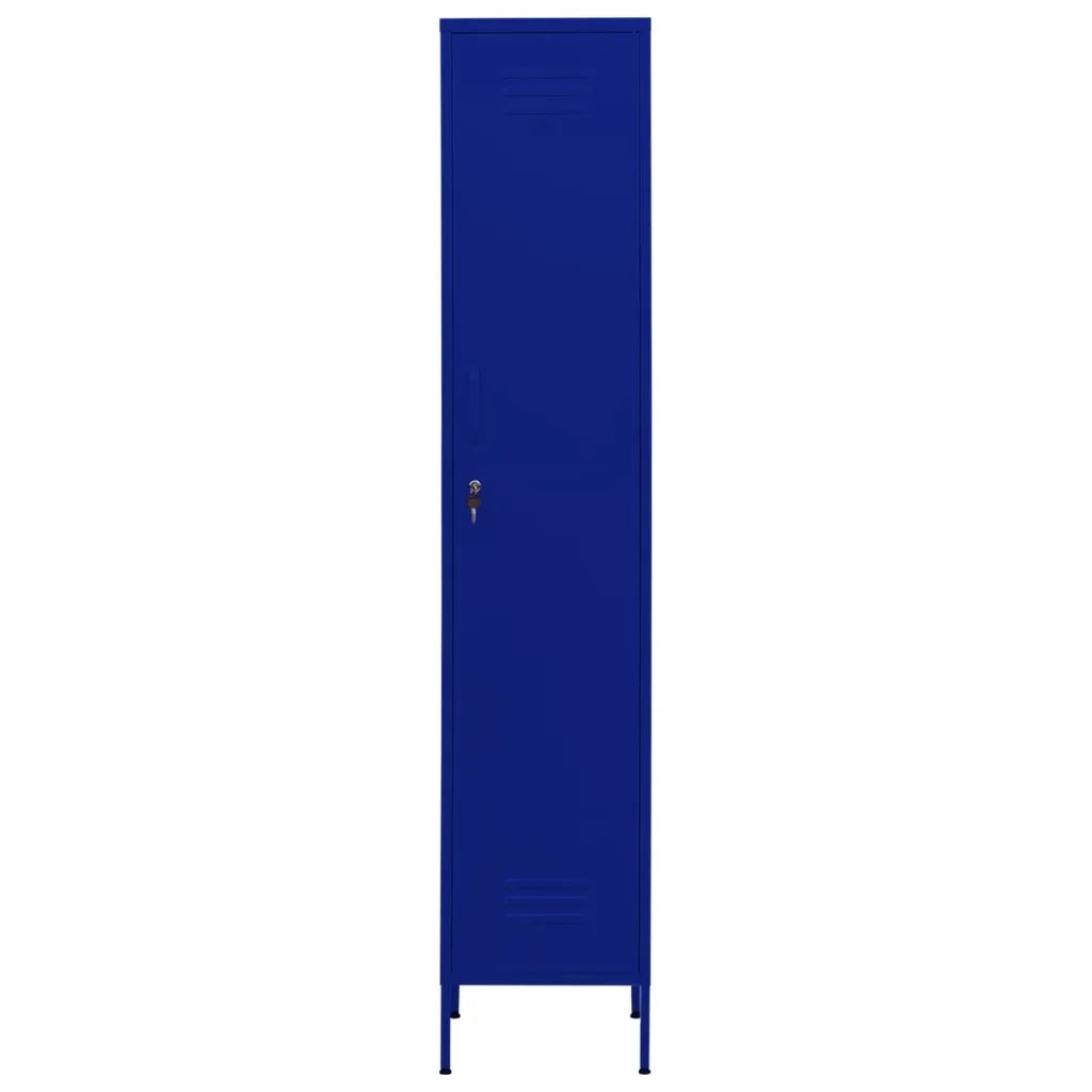 Armadio Blu Marino 35x46x180 cm in Acciaio 336253