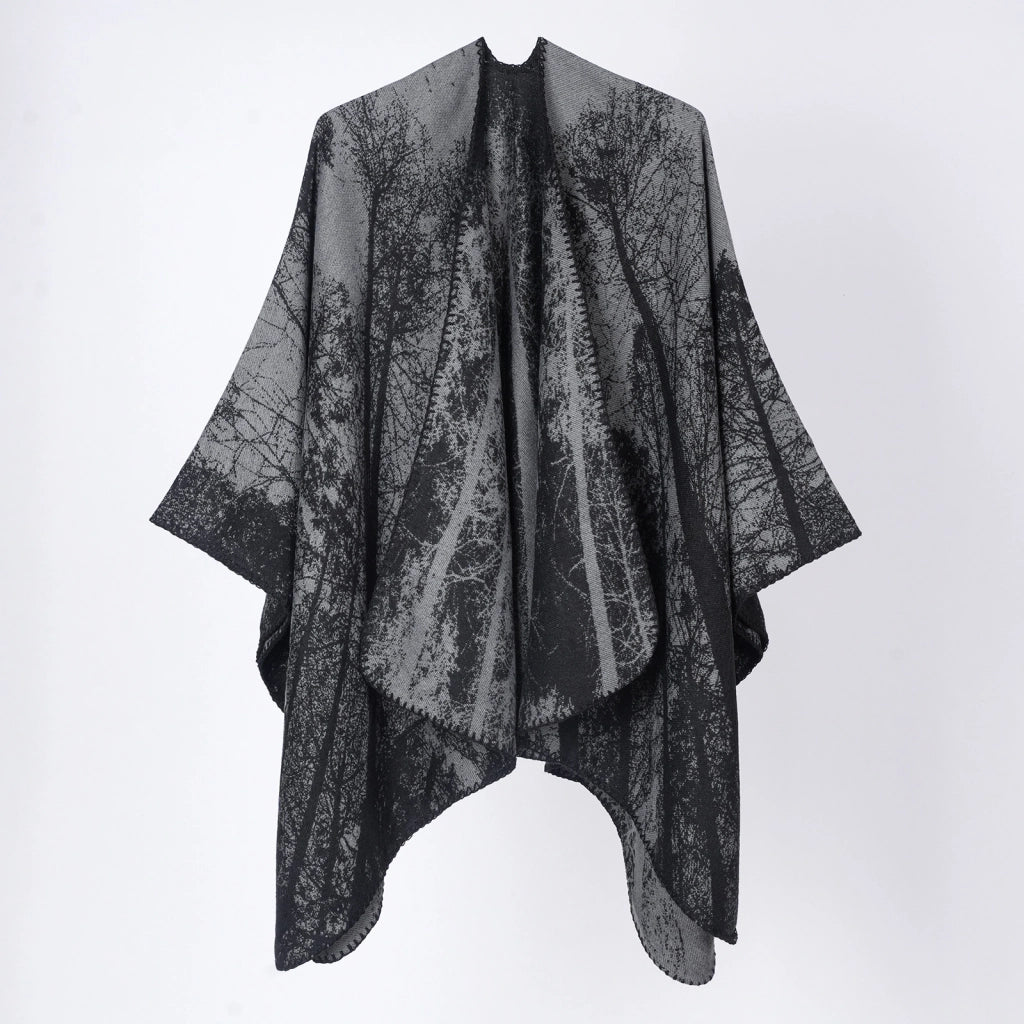 Nuovo scialle/scialle/scialle double-face in cashmere jacquard versatile, ideale per i viaggi.