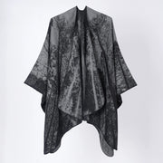 Nuovo scialle/scialle/scialle double-face in cashmere jacquard versatile, ideale per i viaggi.