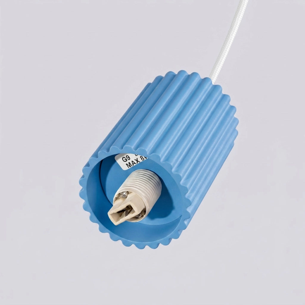 Lampada a sospensione HALO 1 azzurro