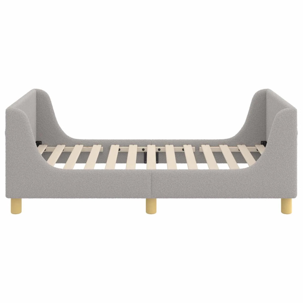 Struttura letto bambini con testata Grigio chiaro 80 x 160 cm