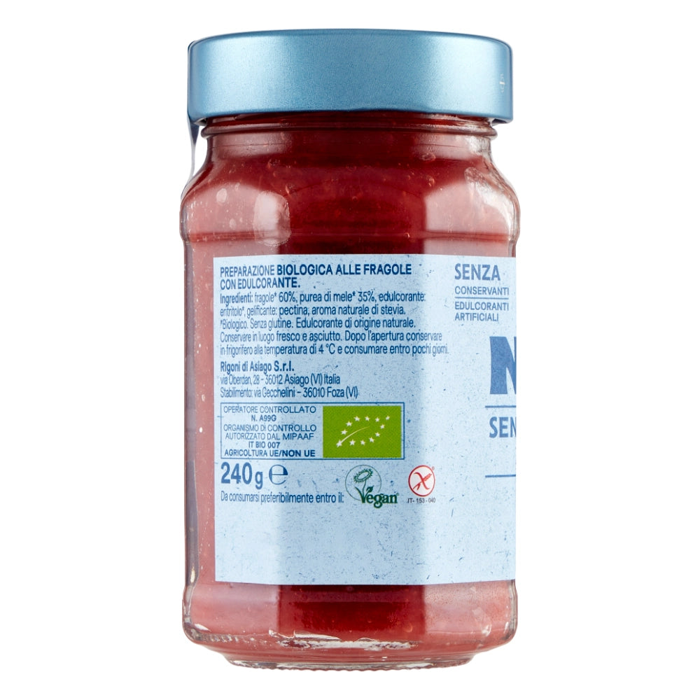 Rigoni di asiago natu bio fragole senza zuccheri aggiunti 6 pezzi 240 grammi
