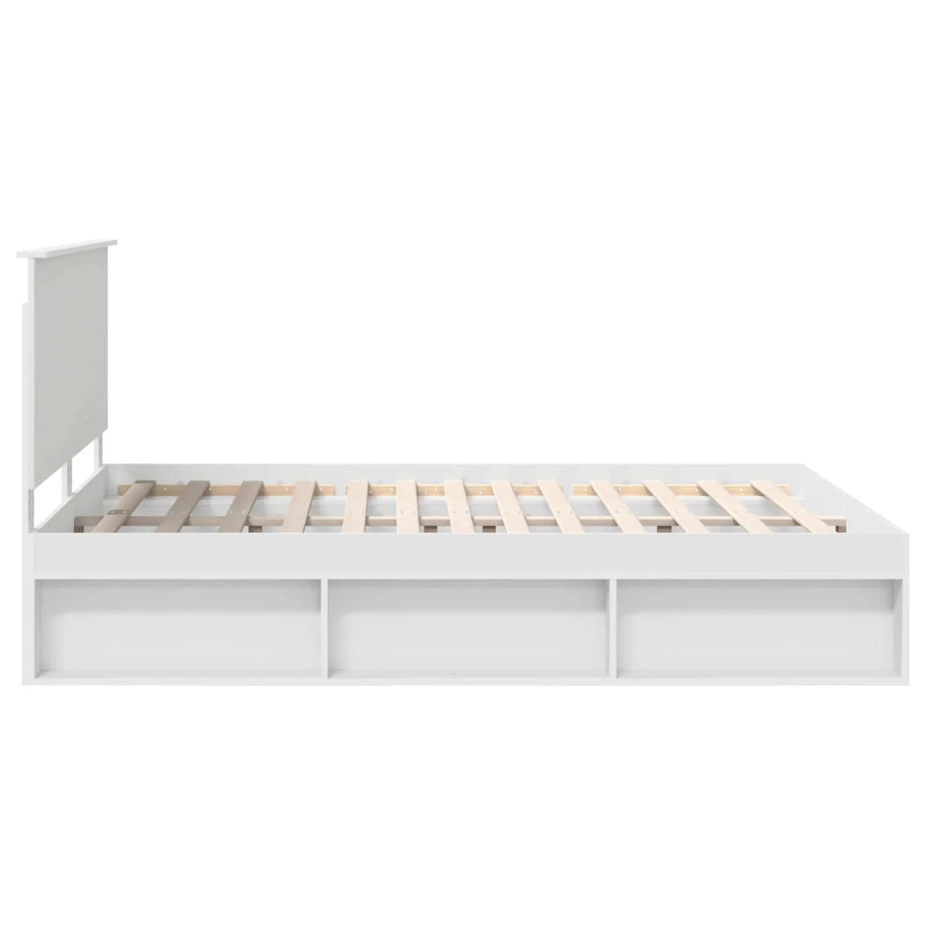 Struttura del letto Bianco 150 x 200 cm Pino massello 3410992