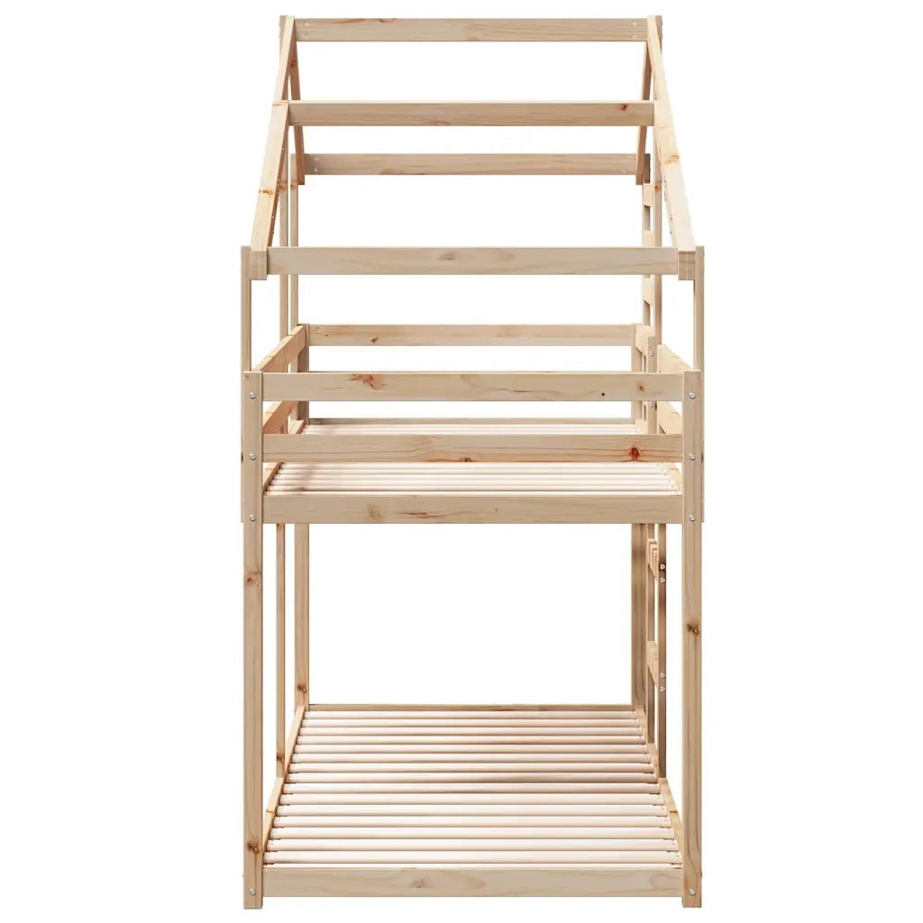 Letto a Castello senza Materasso 90x190 cm Legno di Pino 3281964