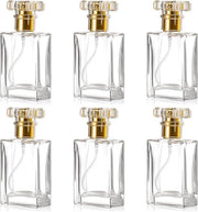 Spruzzatori di profumo in vetro da 30 ml - Spruzzatori vuoti per profumo e toner per la pelle - 6 pezzi in oro