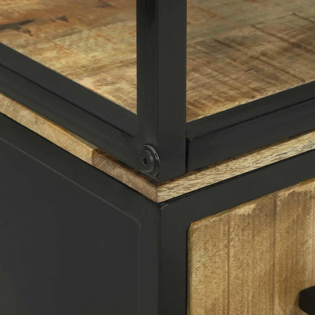 Credenza Marrone 70 x 35 x 180 cm Legno di mango massello 3310126