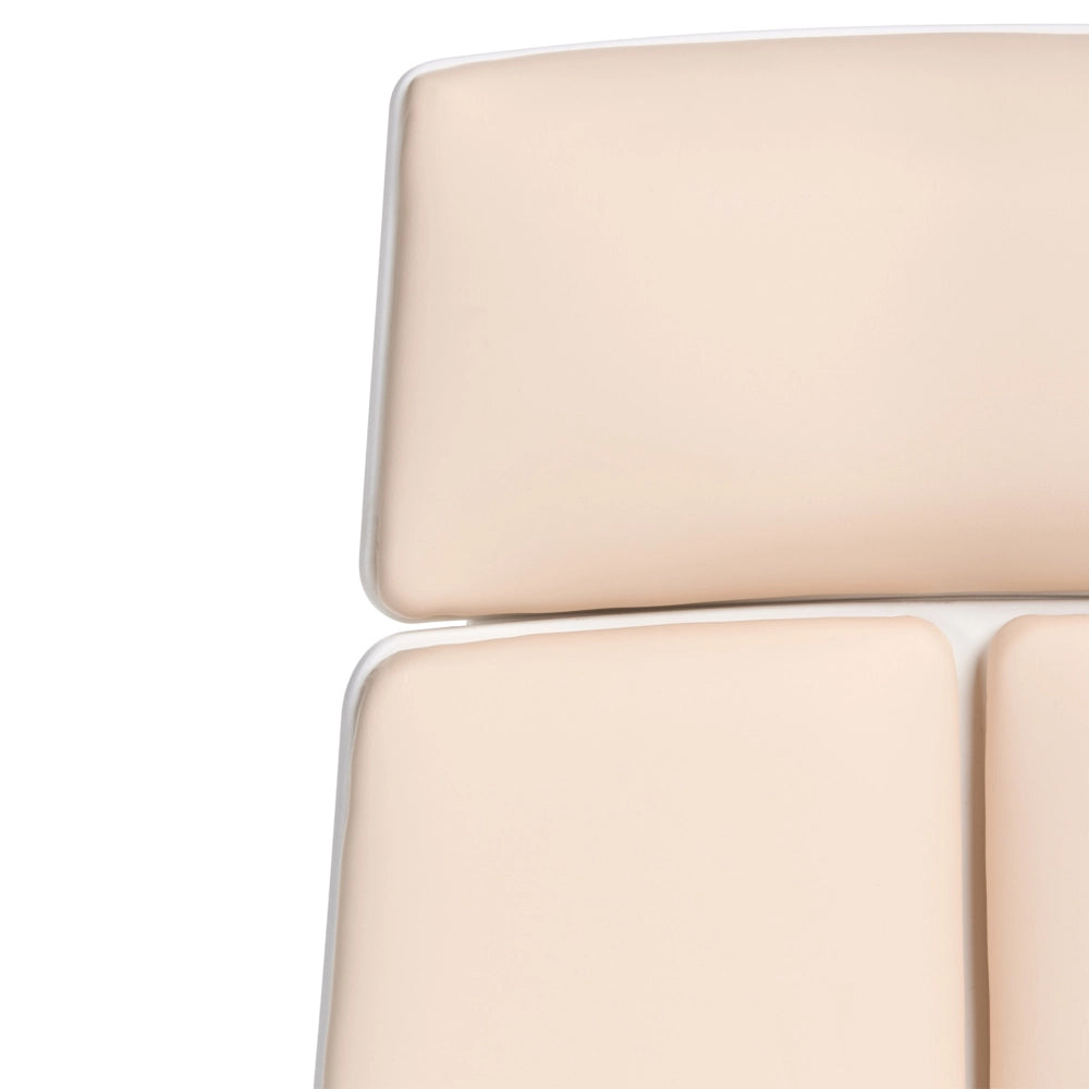 Sedia da scrivania girevole regolabile ecopelle beige chiaro seduta regolabile Schienale reclinabile