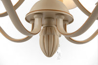 Lampadario Elegant in Metallo Brionia Beige