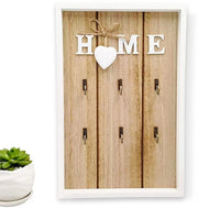 Toilette per computer, rastrello per chiavi a muro con 6 ganci, tastiera per ingresso, soggiorno, cucina, ufficio decorazione per muro, anello per chiavi per casa come regalo ideale per la casa di benvenuto, custodia per chiavi