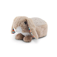 Coniglietto Proiettore Cielo Stellato 24x14x16 cm in Peluche Beige