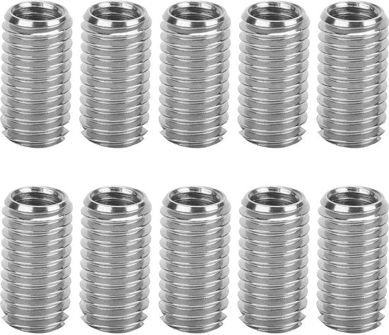 Inserti di Riparazione 10 pz - Reduzcenti di Fili - Bocchette in Acciaio Inossidabile - Maschio/Femmina - Flessibili - Duraturi e Economici - Bocchetta per Fili