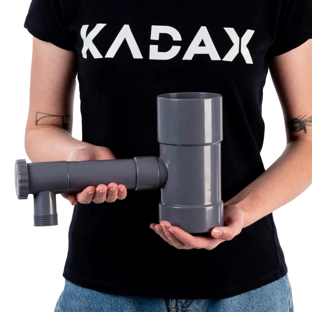 Collettore di acqua piovana KADAX con valvola di scarico da 80 mm