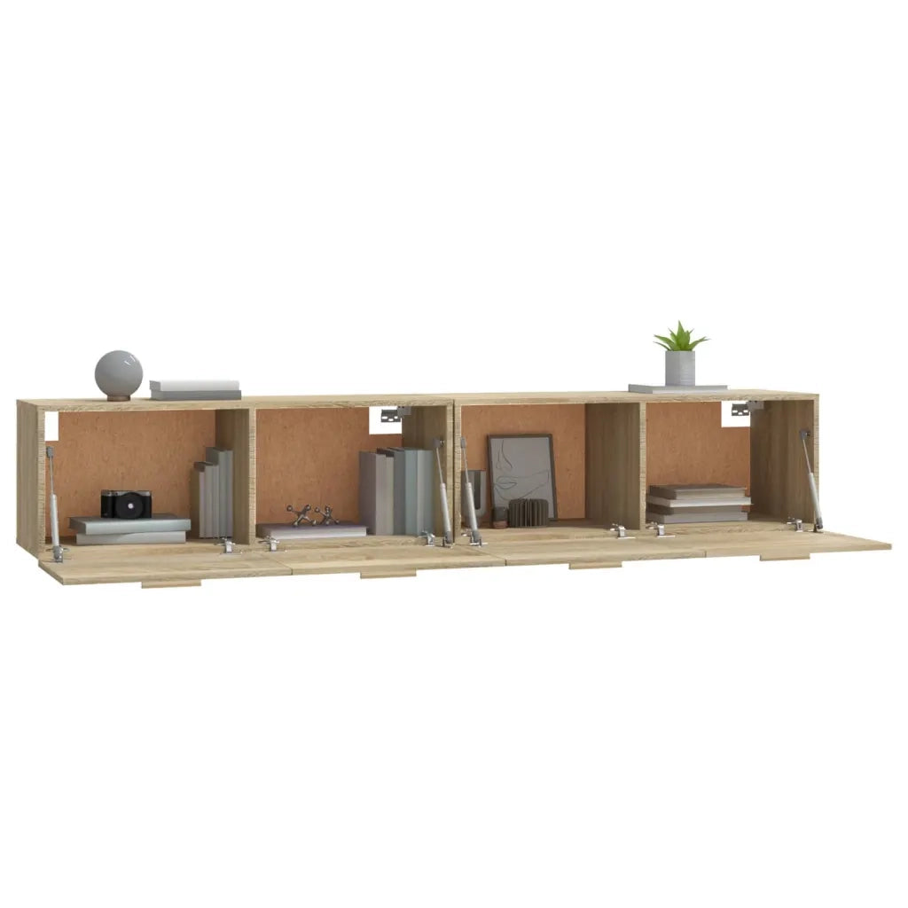 Mobili Parete 2 pz Rovere Sonoma 100x36,5x35 cm in Multistrato