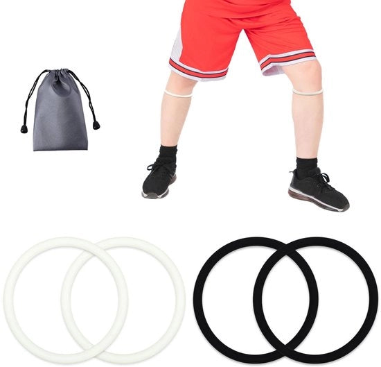 Stabilizzatore per ginocchia - 4 pezzi - Borsa di stoccaggio - Adattabile - 7,5 cm di diametro - Protezione ginocchia