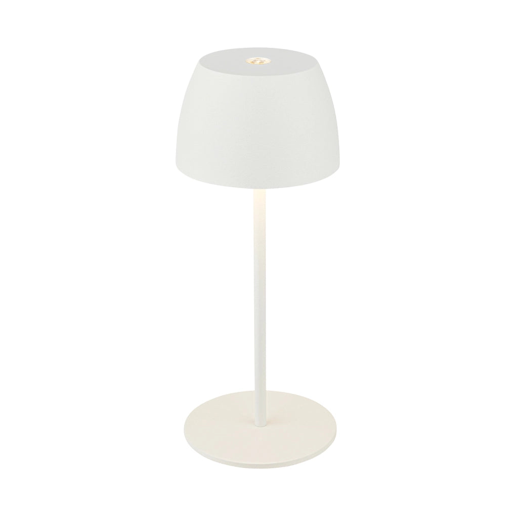 Lampada Da Tavolo Moderna Serina Mini Plastica Bianco Led Integrato 2,5W 2700K