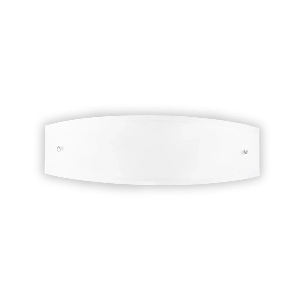 Applique Moderna Ali Vetro Bianco 2 Luci E27