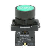 Pulsante START verde con ritorno 1NO, 400V/10A, LAY5 Breckner Germany