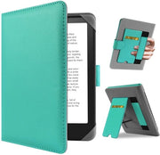 Copriestensione universale per eReader 6,8'' / 7" compatibile con Paperwhite, Pocketbook, Tolino, Sony eReader, Kobo Clara HD, Kobo Clara 2E, realizzato in materiale rigido e leggero, colore ciano.