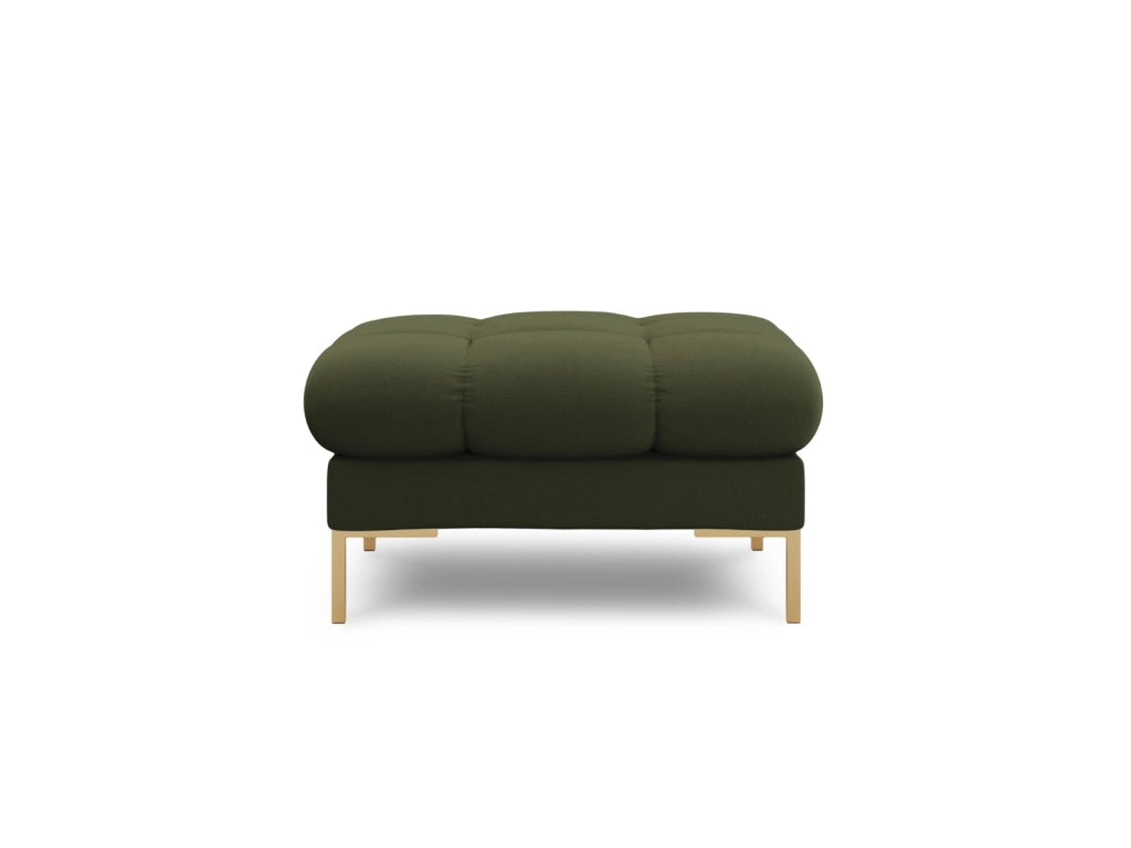 Cosmopolitan Design - Pouf "Bali" in tessuto strutturato verde 