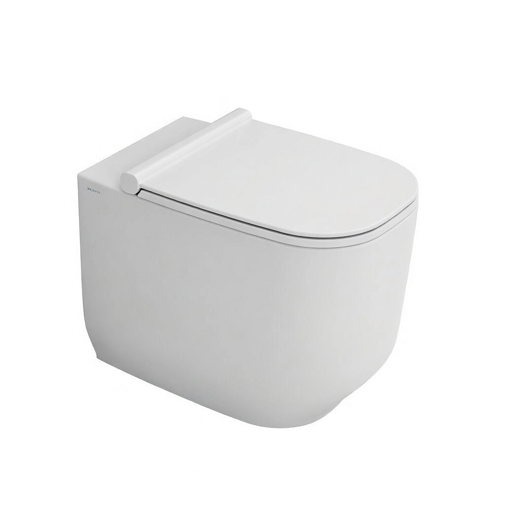 Sanitari filomuro WC e Bidet in Ceramica Copriwater soft-close Ceramiche Dolomite serie ALBA - Bianco Opaco