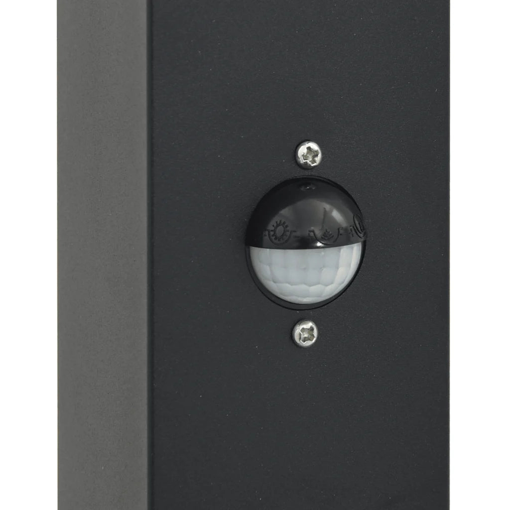 Lampioni a paletto con sensore 3 pz 110 cm neri IP44 4006082